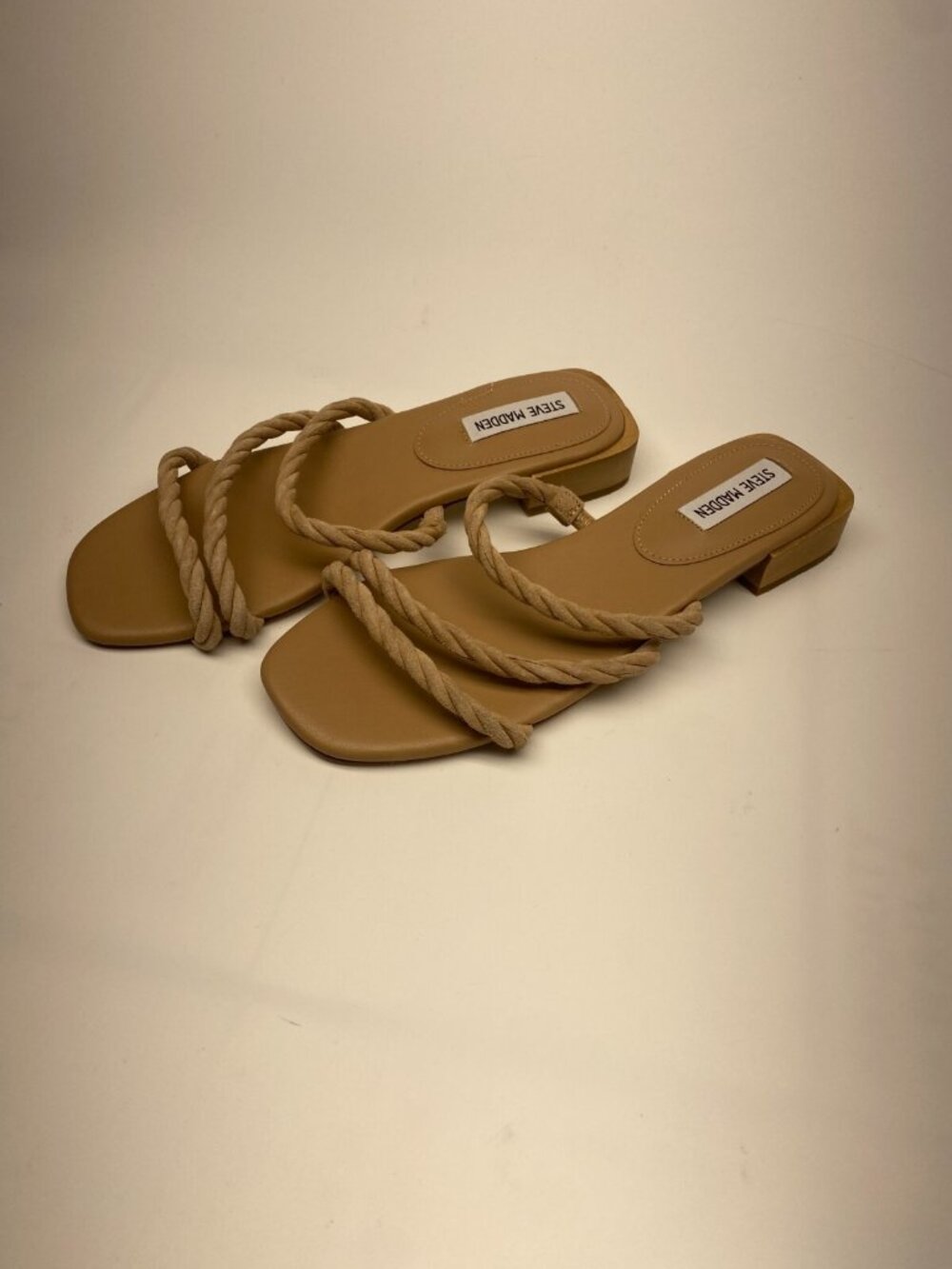 Steve Madden Womens Annah Suede Braided Strappy Sandals Sz 7